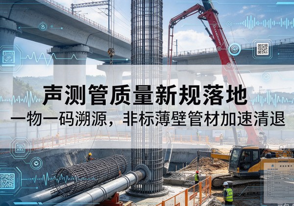 普宁声测管质量新规落地，一物一码溯源，非标薄壁管材加速清退